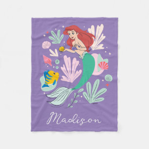 Ariel & Flounder’s Undersea Shell-abration! Fleece Blanket