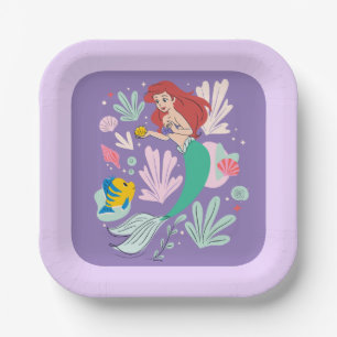 Ariel & Flounder’s Undersea Shell-abration! Paper Plate