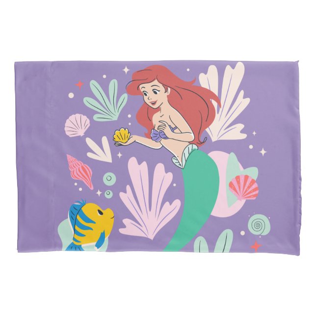 Ariel & Flounder’s Undersea Shell-abration! Pillowcase (Front)