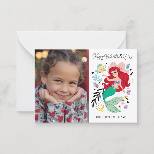 Ariel & Friends Valentine's Day Photo Card (Front)
