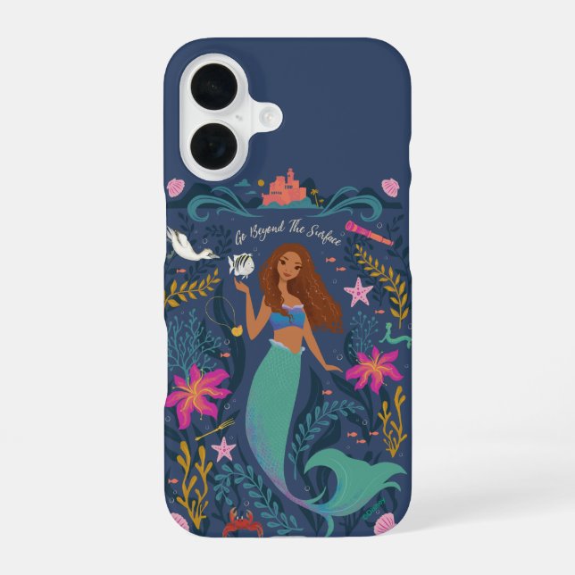 Ariel Go Beyond the Surface iPhone 16 Case (Back)