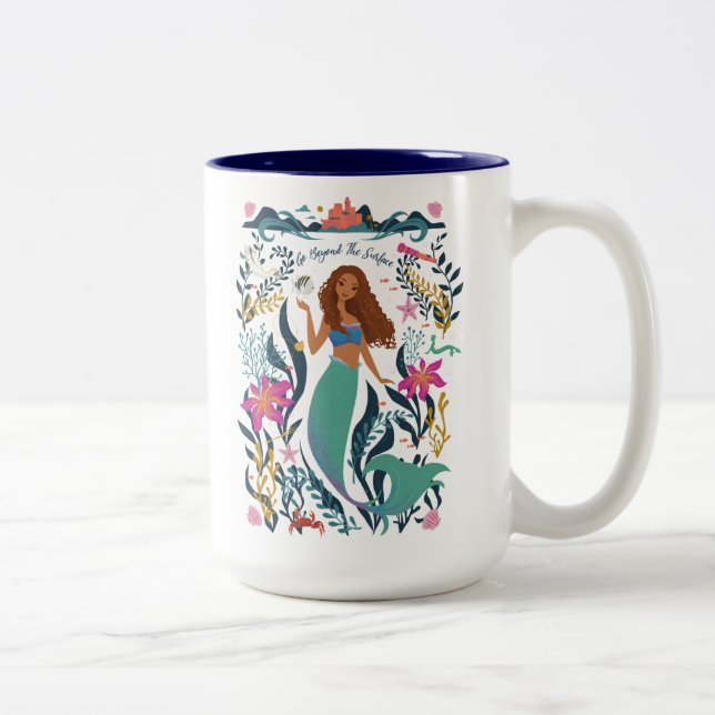 Ariel Go Beyond the Surface Two-Tone Coffee Mug (Right)