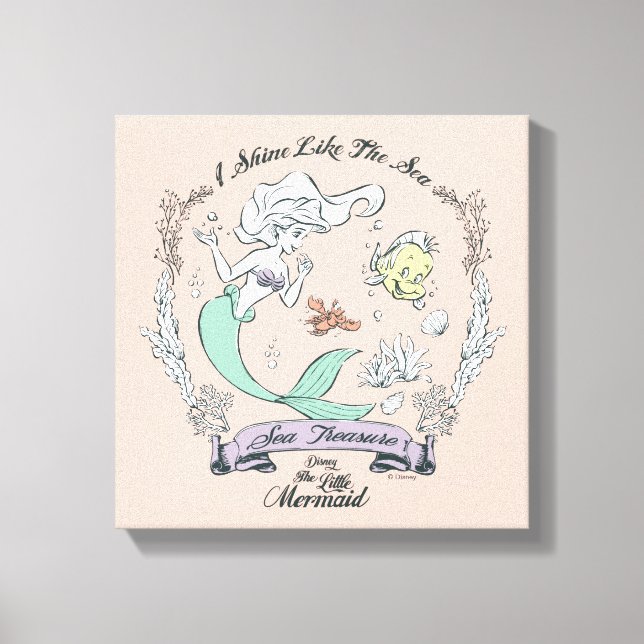 Ariel | I Shine Like the Sea Canvas Print (Front)
