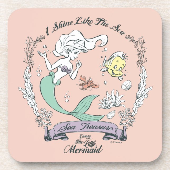 Ariel | I Shine Like the Sea Coaster (Front)