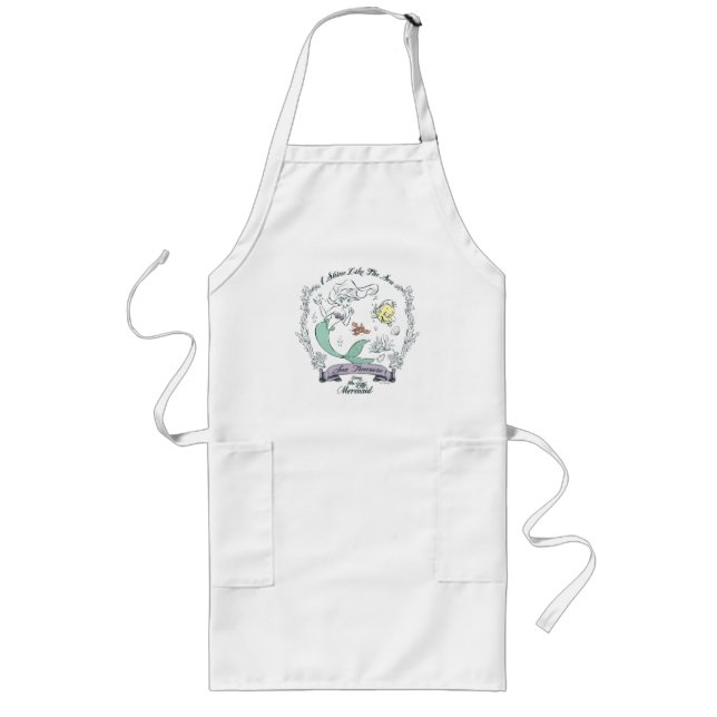 Ariel | I Shine Like the Sea Long Apron (Front)