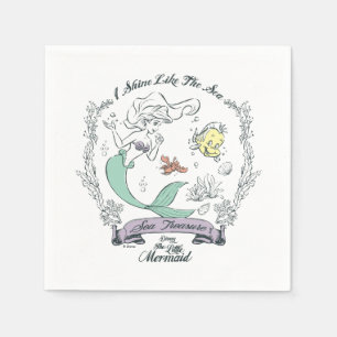Ariel   I Shine Like the Sea Napkin