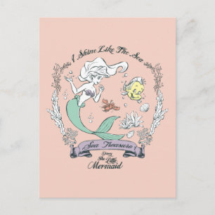 Ariel   I Shine Like the Sea Postcard