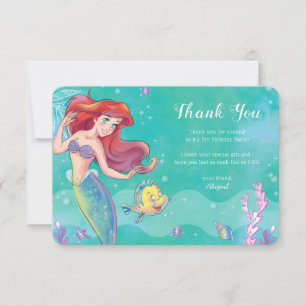 Ariel La Petite Sirène Aquarelle Merci