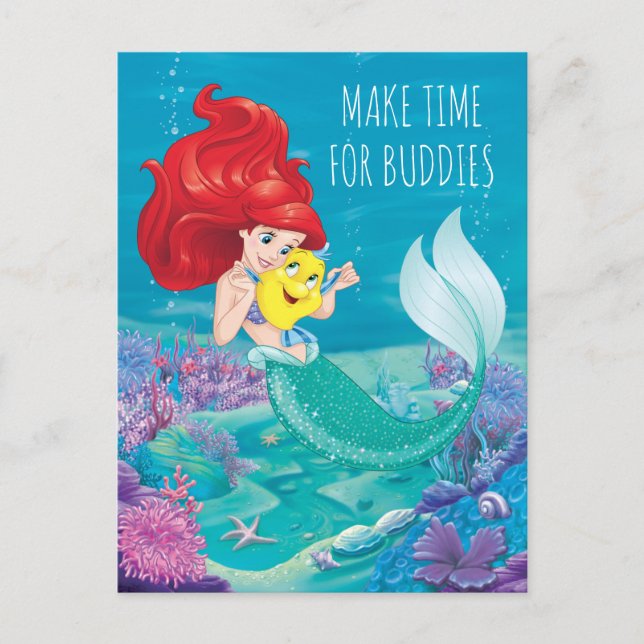 Ariel | Make Time For Buddies Postcard (Front)