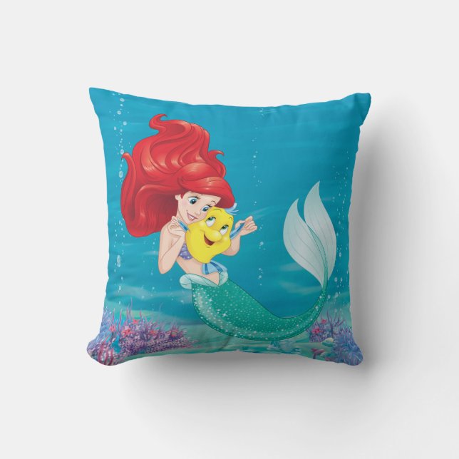 Ariel | Make Time For Buddies Throw Pillow (Front)