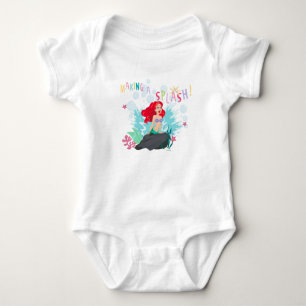 Ariel   Making A Splash! Baby Bodysuit