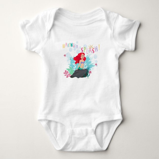 Ariel | Making A Splash! Baby Bodysuit (Front)