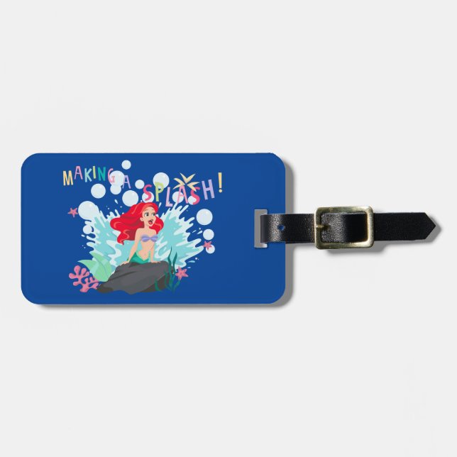 Ariel | Making A Splash! Luggage Tag (Front Horizontal)