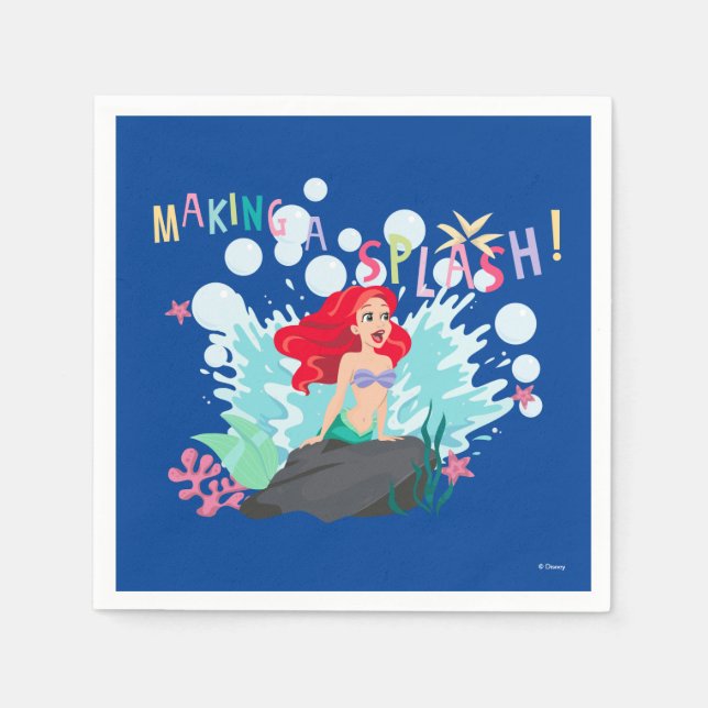 Ariel | Making A Splash! Napkin (Front)