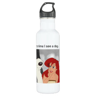Ariel & Max Meme "Me Every Time I See A Dog" 710 Ml Water Bottle