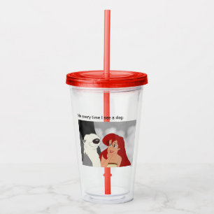 Ariel & Max Meme "Me Every Time I See A Dog" Acrylic Tumbler