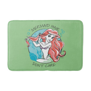 Ariel "Mermaid Hair Don't Care" Bath Mat