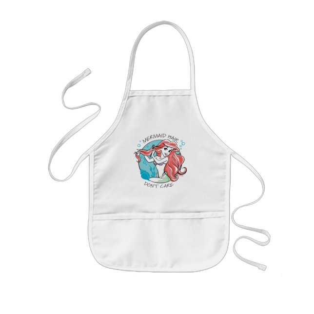 Ariel "Mermaid Hair Don't Care" Kids Apron (Front)