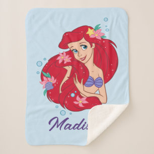 Ariel Ocean Beauty Bloom Sherpa Blanket