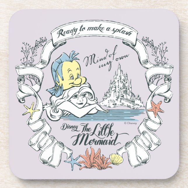 Ariel | Ready to Make a Splash Coaster (Front)