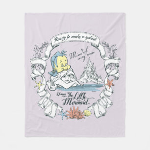 Ariel   Ready to Make a Splash Fleece Blanket
