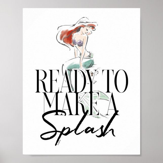 Ariel | Ready To Make A Splash Poster (Front)