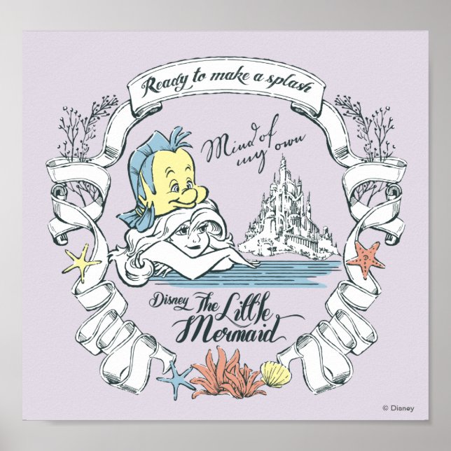 Ariel | Ready to Make a Splash Poster (Front)