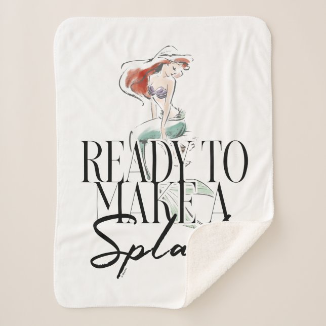 Ariel | Ready To Make A Splash Sherpa Blanket (Front)