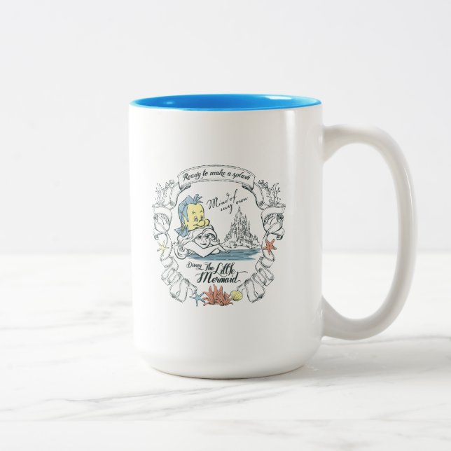Ariel | Ready to Make a Splash Two-Tone Coffee Mug (Right)