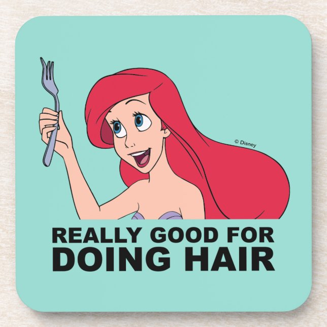 Ariel | Really Good for Doing Hair Coaster (Front)
