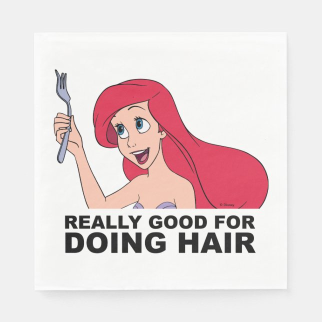 Ariel | Really Good for Doing Hair Napkin (Front)