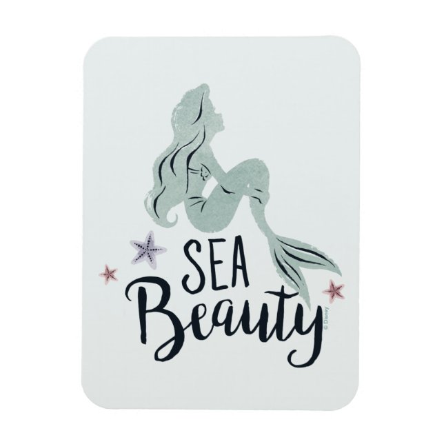Ariel Silhouette "Sea Beauty" Magnet (Vertical)
