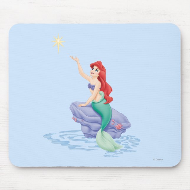 Ariel Sitting on Rock Mouse Pad (Front)