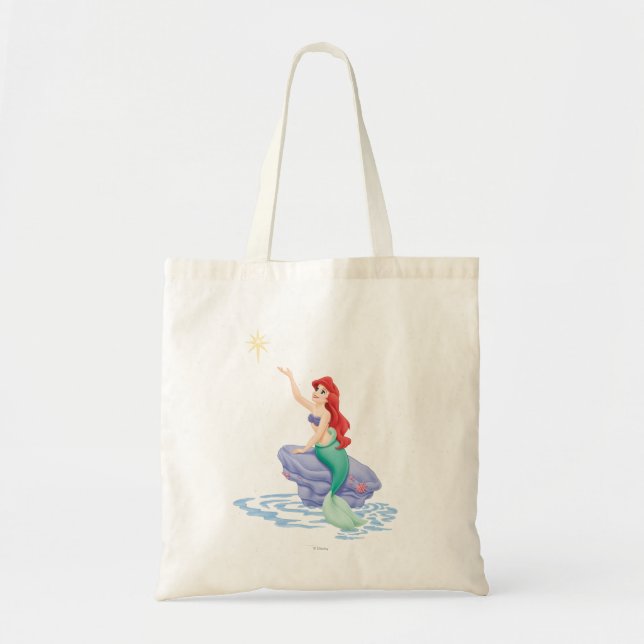 Ariel Sitting on Rock Tote Bag (Front)