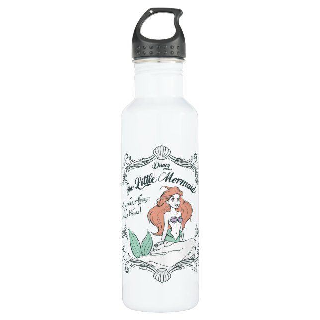Ariel | Sparkles Always Make Waves 710 Ml Water Bottle (Front)