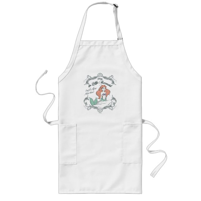 Ariel | Sparkles Always Make Waves Long Apron (Front)