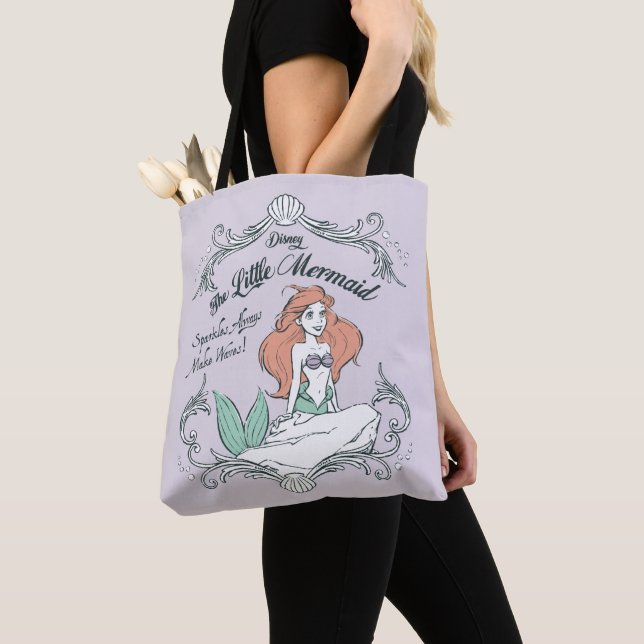 Ariel | Sparkles Always Make Waves Tote Bag (Close Up)