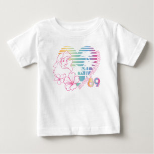 Ariel Surf Princess 89 Tropical Heart Baby T-Shirt