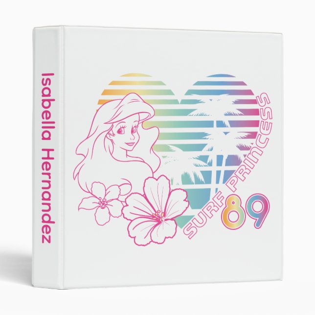 Ariel Surf Princess 89 Tropical Heart Binder (Front/Spine)