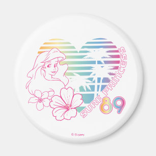 Ariel Surf Princess 89 Tropical Heart Magnet
