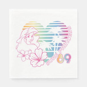 Ariel Surf Princess 89 Tropical Heart Napkin