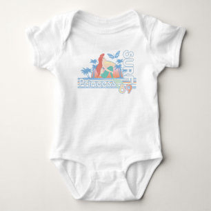 Ariel Surf Princess 89 Tropical Sunset Baby Bodysuit