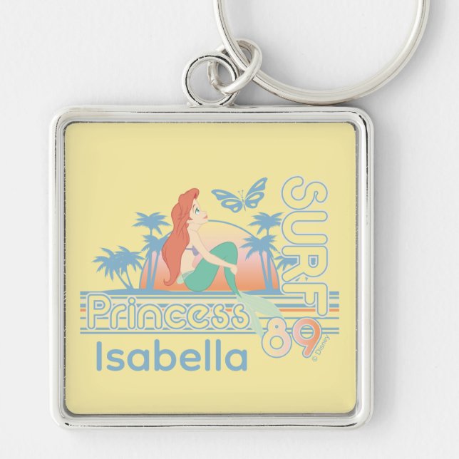 Ariel Surf Princess 89 Tropical Sunset Keychain (Front)