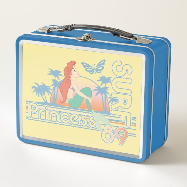 Ariel Surf Princess 89 Tropical Sunset Metal Lunch Box (Front)