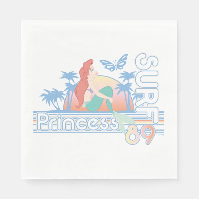Ariel Surf Princess 89 Tropical Sunset Napkin (Front)