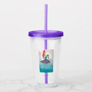 Ariel   The Little Mermaid - Pearlescent Princess Acrylic Tumbler