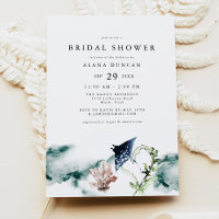 ARIEL Tropical Ocean Coral Manta Ray Bridal Shower