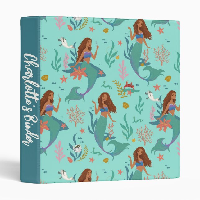 Ariel Undersea Adventure Pattern Binder (Front/Spine)