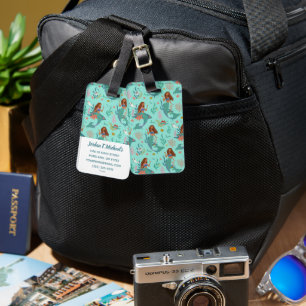 Ariel Undersea Adventure Pattern Luggage Tag