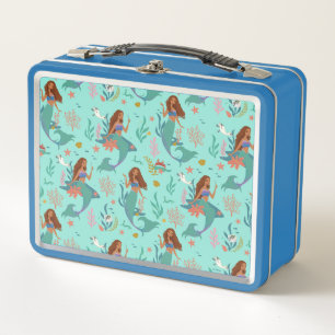 Ariel Undersea Adventure Pattern Metal Lunch Box
